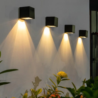 Cubed LED Solar Wall Light