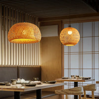 30cm Rattan Pendant Light – Hand-Woven Bamboo Shade, E27 Compatible Kitchen Pendant Lighting for Indoor Use 3