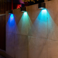 Cubed LED Solar Wall Light