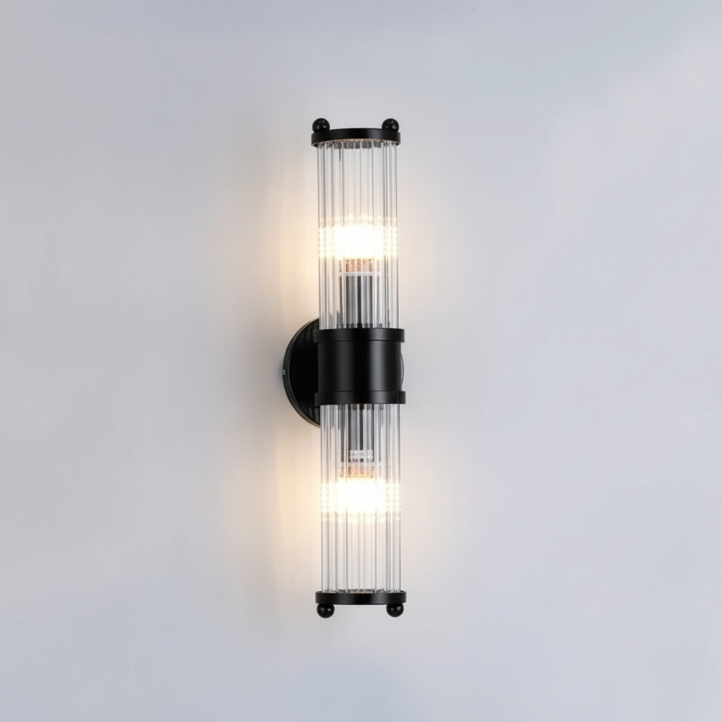 Modern LED Wall Sconce with Crystal Design