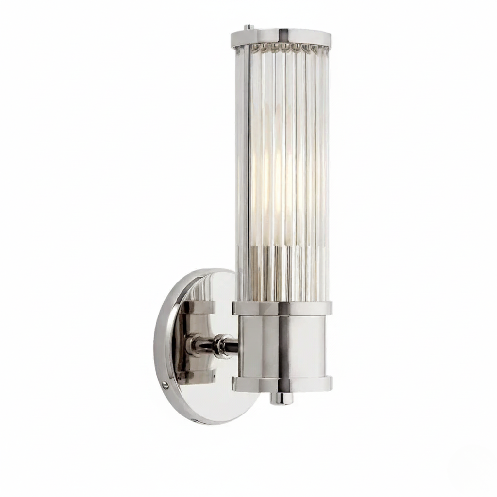 Modern LED Wall Sconce with Crystal Design