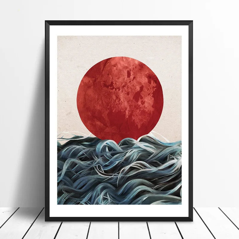 Japanese Sunrise Wall Art