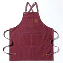 Canvas Kitchen Apron - Comfortable Cross-Back Design & Durable Pockets 10