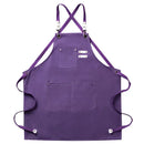 Canvas Kitchen Apron - Comfortable Cross-Back Design & Durable Pockets 12