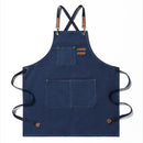 Canvas Kitchen Apron - Comfortable Cross-Back Design & Durable Pockets 14