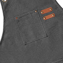 Canvas Kitchen Apron - Comfortable Cross-Back Design & Durable Pockets 3