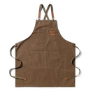 Canvas Kitchen Apron - Comfortable Cross-Back Design & Durable Pockets 6