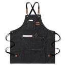 Canvas Kitchen Apron - Comfortable Cross-Back Design & Durable Pockets 7