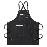 Canvas Kitchen Apron - Comfortable Cross-Back Design & Durable Pockets 7