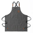 Canvas Kitchen Apron - Comfortable Cross-Back Design & Durable Pockets 8