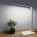 Dimmable LED Desk Lamp with USB Charging Port – 5 Brightness Levels, 5 Color Temperatures, Touch Control, Adjustable Arm 0