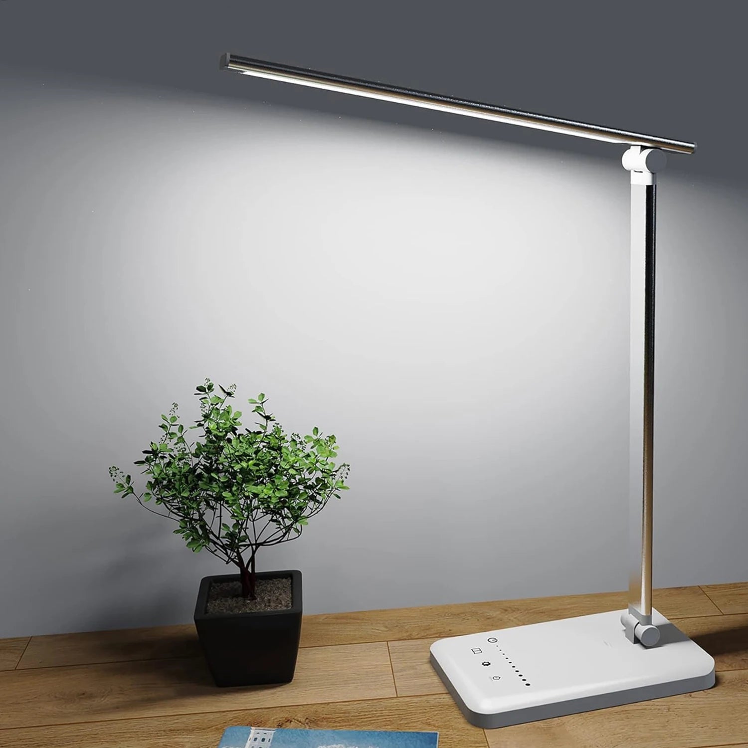 Dimmable LED Desk Lamp with USB Charging Port