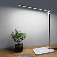 Dimmable LED Desk Lamp with USB Charging Port – 5 Brightness Levels, 5 Color Temperatures, Touch Control, Adjustable Arm 0