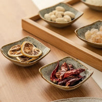 Japanese Ceramic Sauce Dish – Handmade Vintage Plate for Seafood and Seasonings, Compact Design 1