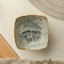 Japanese Ceramic Sauce Dish – Handmade Vintage Plate for Seafood and Seasonings, Compact Design 11