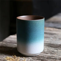 Japanese Stoneware Gradient Coffee Mug – Large Capacity Drinkware for Hot and Cold Beverages, Dishwasher Safe 5