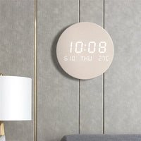 LED Digital Wall Clock - Multi-Function Display with Temperature & Date 1