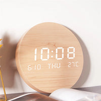 LED Digital Wall Clock - Multi-Function Display with Temperature & Date 2