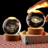 LED Galaxy Crystal Ball Night Light – 3D Star Projector Table Lamp for Home Decor and Bedroom Ambiance 2