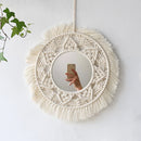 Macrame Round Wall Mirror - Boho Vintage Decor for Home Spaces 12