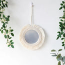 Macrame Round Wall Mirror - Boho Vintage Decor for Home Spaces 13