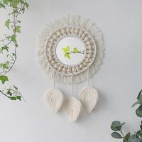 Macrame Round Wall Mirror - Boho Vintage Decor for Home Spaces 9