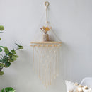 Macrame Wall Shelf - Stylish Floating Shelf for Home Decor & Plants 11
