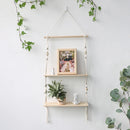 Macrame Wall Shelf - Stylish Floating Shelf for Home Decor & Plants 13