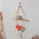Macrame Wall Shelf - Stylish Floating Shelf for Home Decor & Plants 21