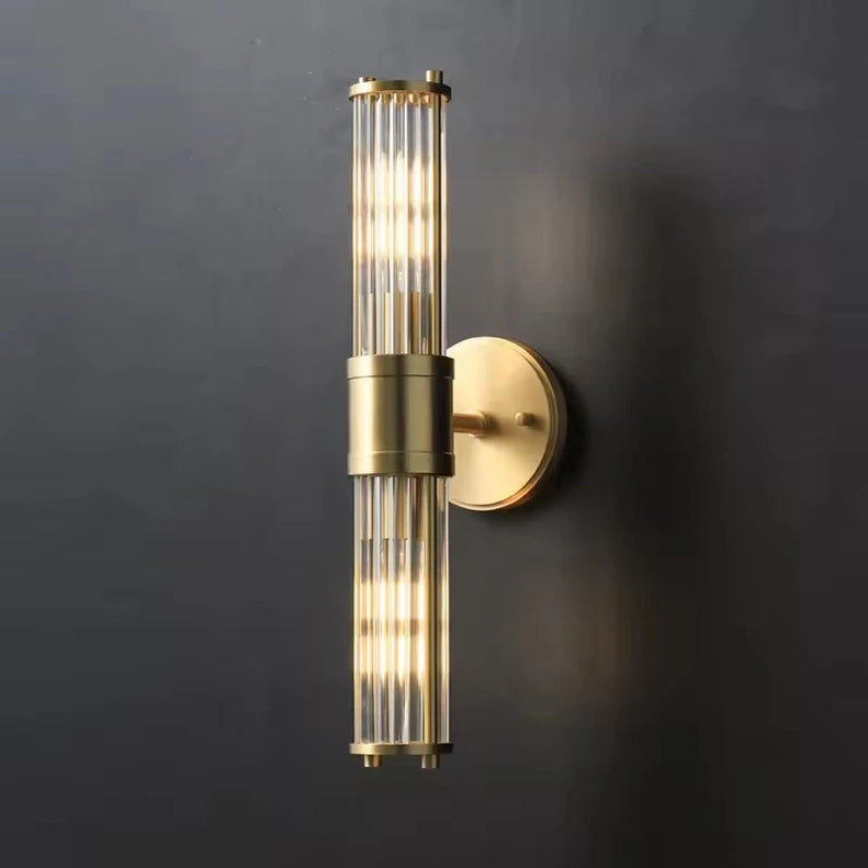 Modern LED Wall Sconce with Crystal Design
