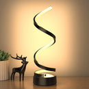Modern Minimalist Spiral LED Table Lamp with Dimmable Function and Adjustable Arm for Bedroom and Living Room Use 0