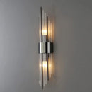 Modern Nordic Wall Sconces - 2-Piece Glass Wall Lamp in Gold and Black for Living Room and Bedroom Decor 3