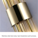 Modern Nordic Wall Sconces - 2-Piece Glass Wall Lamp in Gold and Black for Living Room and Bedroom Decor 4