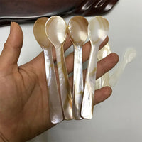 Natural Mother of Pearl Spoon for Ice Cream and Desserts – 9-13CM Elegant Seashell Serving Spoon 6