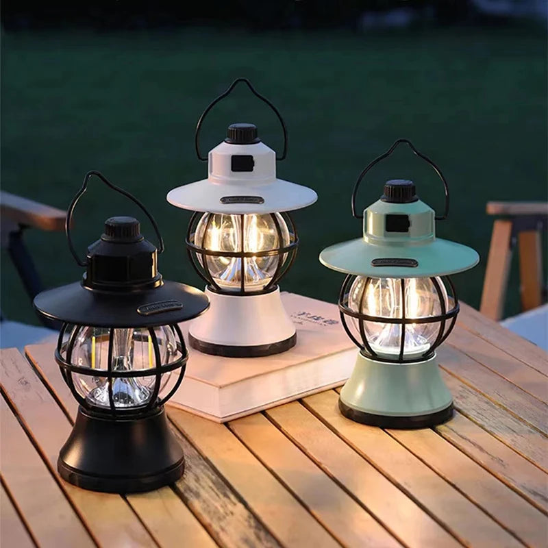 Retro Rechargeable Camping Lantern
