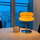 Trichromatic Dimming Glass Table Lamp for Living Room and Bedroom – Eye Protection Bedside Lamp with Adjustable Brightness 0