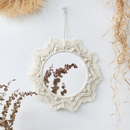 Macrame Round Wall Mirror