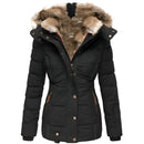 Women's Black Puffer Jacket - Insulated Warmth & Slim Fit Design 0