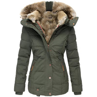 Women's Black Puffer Jacket - Insulated Warmth & Slim Fit Design 2