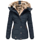Women's Black Puffer Jacket - Insulated Warmth & Slim Fit Design 3