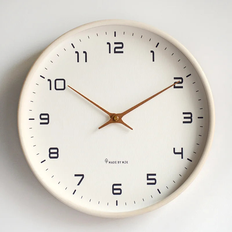 Modern Minimalist Wooden Wall Clock