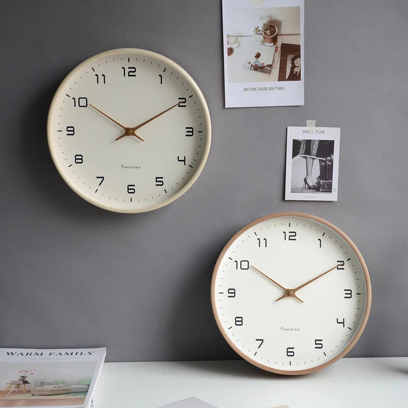 Wooden Wall Clock - Modern Minimalist Design for Stylish Home Decor 2