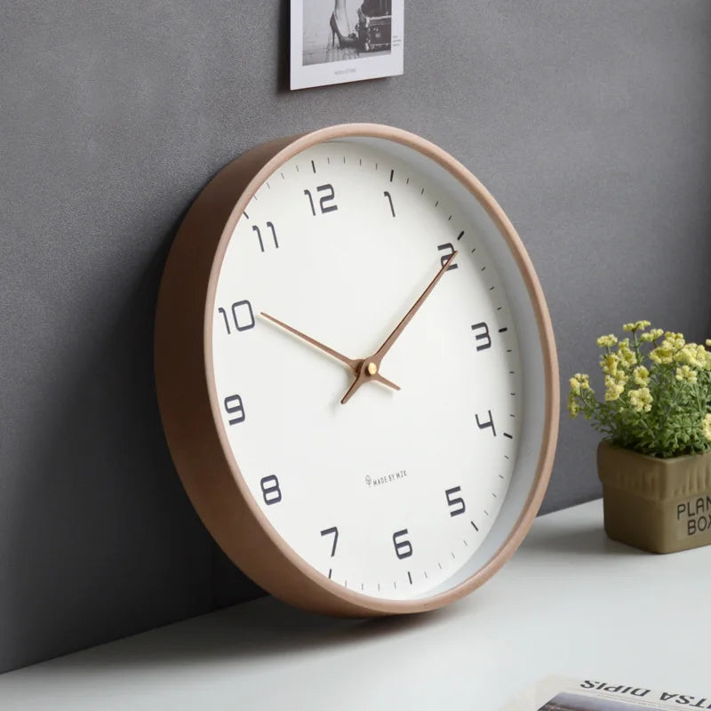 Wooden Wall Clock - Modern Minimalist Design for Stylish Home Decor 4